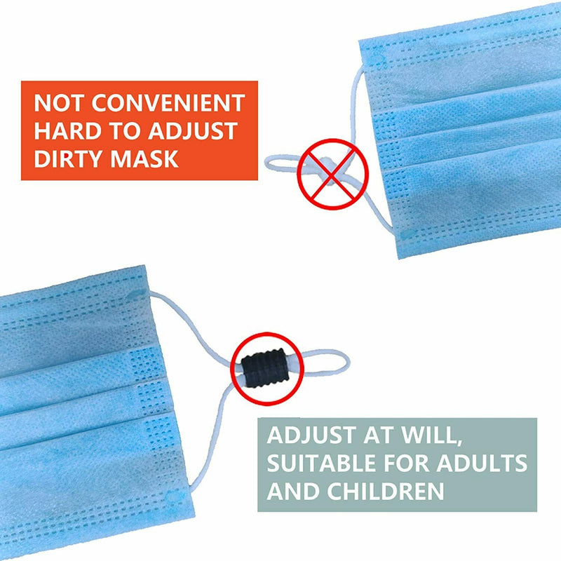 Adjustable Slider Toggles - Non Slip For Face Mask (set of 2 pieces)