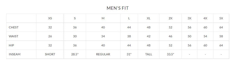 MAEVN EON - 8308 Half Elastic 8-Pocket Cargo Pant Mens Size Chart