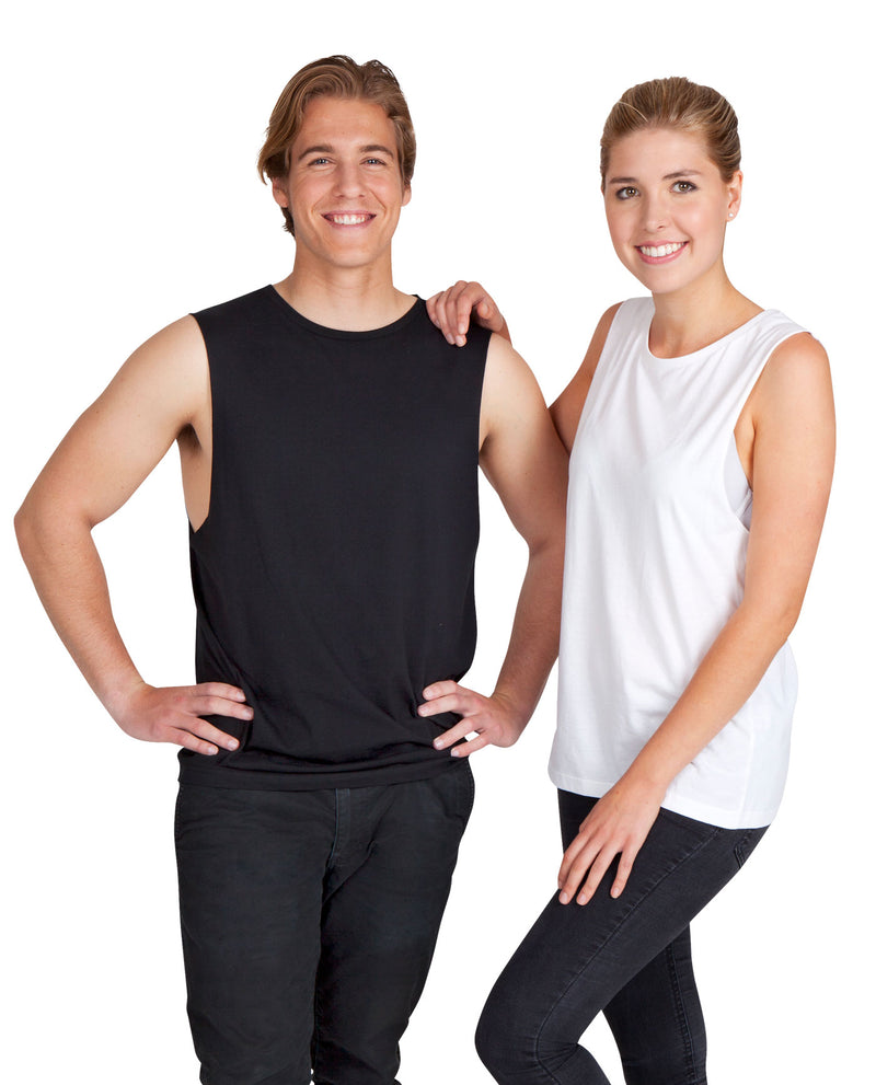 RAMO T405LD 160gsm 100% Combed Cotton Sleeveless Tee Ladies male and female