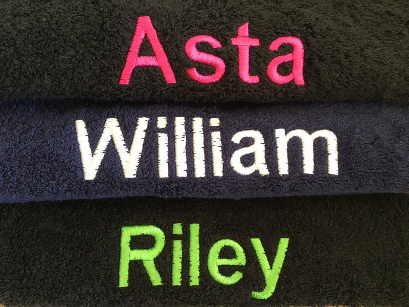 Personalised Plush Bath Towel