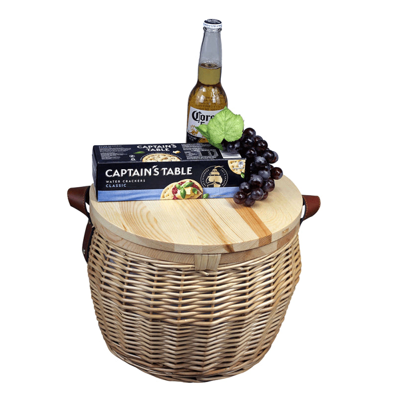 Portofino Trekk Wicker Cooler Basket - Including Laser Engraving